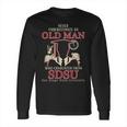 Never Underestimate An Old Man Who Graduated From San Diego State University Long Sleeve T-Shirt