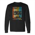 Vintage 1966 55 Years Old Made In October 1966 55Th Bday Long Sleeve T-Shirt