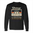 Vintage 1981 Cassette Tape 40 Awesome 40Th Birthday Gift Long Sleeve T-Shirt