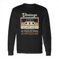 Vintage 1981 Cassette Tape 41 Awesome 41St Birthday Gift Long Sleeve T-Shirt