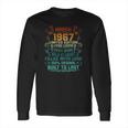 Vintage 55 Years Old March 1967 55Th Birthday Gift Long Sleeve T-Shirt