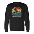 Vintage Born In June 1983 Retro 38 Years Old 38Th Birthday Long Sleeve T-Shirt