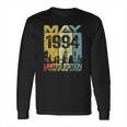 Vintage May 1994 Funny 27Th Birthday 27 Years Old Gift Long Sleeve T-Shirt