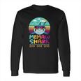 Vintage Memaw Shark Doo Doo Doo Birthday Gifts Long Sleeve T-Shirt