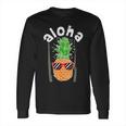 Vintage Pineapple Aloha Sunglasses Hawaiian Long Sleeve T-Shirt