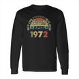 Vintage Retro April 1972 49Th Birthday Gift 49 Years Old Long Sleeve T-Shirt