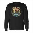 Vintage Retro February 1988 33Rd Birthday Gift 33 Years Old Long Sleeve T-Shirt