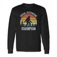 Vintage Retro Social Distancing Champion Bigfoot Long Sleeve T-Shirt