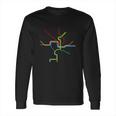 Washington Dc Metro Subway Map Shirt - Color Lines Long Sleeve T-Shirt