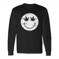 Weed Smile Face Long Sleeve T-Shirt