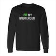 Weed Stoner I Love Heart My Budtender Cannabis Dispensary Long Sleeve T-Shirt