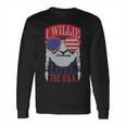 I Willie Love The Usa 4Th Of July Willie Nelson America Usa Independence Day Proud American Long Sleeve T-Shirt