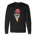 Zombie Ice Cream With The Brain And Eye Popping Out Long Sleeve T-Shirt