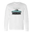 1965 Thunderbird Front Brittany Blue Long Sleeve T-Shirt