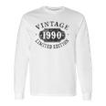 32 Years Old 32Nd Birthday Male Female Him Her Limited 1990 Ver2 Long Sleeve T-Shirt