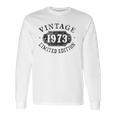 49 Years Old 49Th Birthday Male Female Him Her Limited 1973 Ver2 Long Sleeve T-Shirt