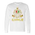 African Lion Rbg Ankh Alkebulan Kemetic Long Sleeve T-Shirt