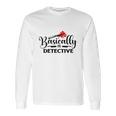 Basically A Detective True Crime Gift Crime Junkie Long Sleeve T-Shirt