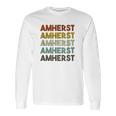 Amherst Massachusetts Retro Vintage Long Sleeve T-Shirt