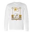 Ancient Egyptian Eye Of Horus Egypt Art Pyramid Long Sleeve T-Shirt