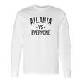 Atlanta Vs Everyone Sports Fan Graphic Ringer Long Sleeve T-Shirt