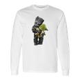 Baby Groot Hugging Baby Yoda Long Sleeve T-Shirt