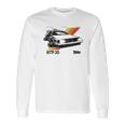 Back To The Future 35Th Retro Stripe Delorean Long Sleeve T-Shirt