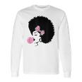 Black Girl With Bubble Gum Long Sleeve T-Shirt