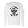 Buffalo Soldier Reggae Music Cool Vintage Bob Rastafarian Lion Marley Graphic Long Sleeve T-Shirt