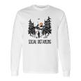 Camping Hiking Outdoors Social Distancing Long Sleeve T-Shirt