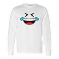 Emojis Costume Crying Laughing Emoticon Tears Long Sleeve T-Shirt