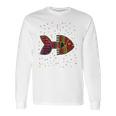 Fish Inspired By Kuna Artwork Of PanamaLong Sleeve T-Shirt