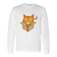 If It Is Fits I Sit Cat Box Funny Quote For Owner Long Sleeve T-Shirt