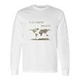 Flat Earth Society Shirt Flat Earthers Not A Moving Globe Long Sleeve T-Shirt