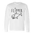 Flipper 90S Grunge Vintage Long Sleeve T-Shirt