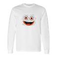 Funny Gritty Mascot Face Long Sleeve T-Shirt