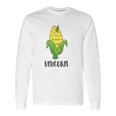 Funny Uni Corn Unicorn Corn Lovers Corn Farmer Long Sleeve T-Shirt