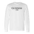 Guinness Green And Grey Heathered Vintage Baseball Long Sleeve T-Shirt