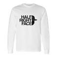 Half Right Face Long Sleeve T-Shirt