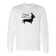 Happy Halloweenie Dachshund Wiener Dog Halloween Tee Long Sleeve T-Shirt