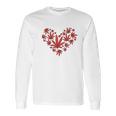 Heart Funny Valentines Day Cannabis 420 Pot Stoner Gift Long Sleeve T-Shirt