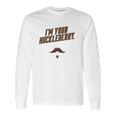 Im Your Huckleberry Western Quote Funny Vintage Long Sleeve T-Shirt