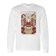 Japanese Artwork Samurai Riding Wild Toad Nippon Kanji Long Sleeve T-Shirt