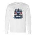 Jeep Copilot Blue Art With Dog Long Sleeve T-Shirt