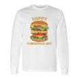 Junk Food Cheeseburger Hamburger Day Burger Fries Long Sleeve T-Shirt