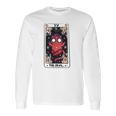 Kawaii Pastel Goth Art The Devil Tarot Cute Demon Cat Creepy Long Sleeve T-Shirt