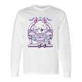 Kawaii Pastel Goth Cute Creepy Girl And Bats Long Sleeve T-Shirt