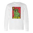 Keith Haring Funny Lady Liberty Long Sleeve T-Shirt