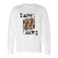 King Of Clubs Blackjack Cards Poker 21 K Long Sleeve T-Shirt