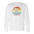 Lahaina Maui Vintage Sun Surf Throwback Vacation Long Sleeve T-Shirt